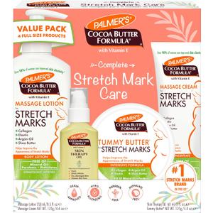 Palmer's Cocoa Butter Formula Pregnancy Skin Care Kit for Stretch Marks and Scars, Dermatologist Approved, Gift for Mom to Be, 4 Piece Full Size Set
