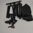 T-Shape Backdrop Stand 8x5.3FT, Height and Width Adjustable Background Stand for Parties,Green Screen Holder with 6 Spring Clamps