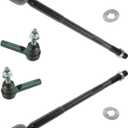 TRQ Front Inner and Outer Tie Rod Set 4 Piece Compatible with 2011-2014 Chrysler 300 11-19 Dodge Challenger 11-20 Charger