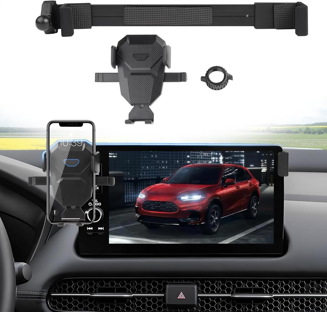 Car Phone Holder for 2023-2025 Honda HR-V Accessories,Adjustable GPS HR-V Phone Mount for 9-inch Screen,Hands-Free Ultra Stable HRV Air Vent Phone Stand