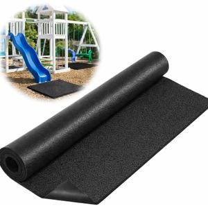 Nuanchu Playground Rubber Mat 48"x48", Heavy Duty Swing Set Mat, Shock Absorbing Landing Pad, Non Slip Outdoor Safety for Playground, Backyard Playset