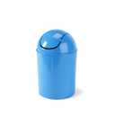 Umbra 1.25 Gallon Mini Waste Can with Removable Swing-Top Lid - Small Garbage Bin for Kitchen, Bathroom, Bedroom, Office - Compact Trash Can Fit Under Tables & Counters - Sky Blue