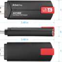 USB WiFi 6 AdapterAX1800Mbps Dual Band 5dBi High Gain Antenna 2.4GHz/ 5GHz Wireless Network Adapter for PCUSB 3.0Supports Windows 10/11