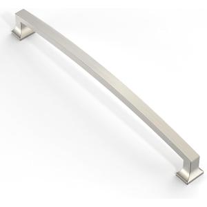 Asidrama 10 Pack 10 Inch(254mm) Brushed Satin Nickel Kitchen Cabinet Handles, Cabinet Pulls Kitchen Cabinet Hardware for Cupboard Drawer Pulls (10" Hole Center)