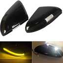 doiplent [2pcs] Side Mirror Turn Signal Lights for Dodge for Ram 1500 2500, LED Smoked Sequential Lamps Replacement for 68064948AA
