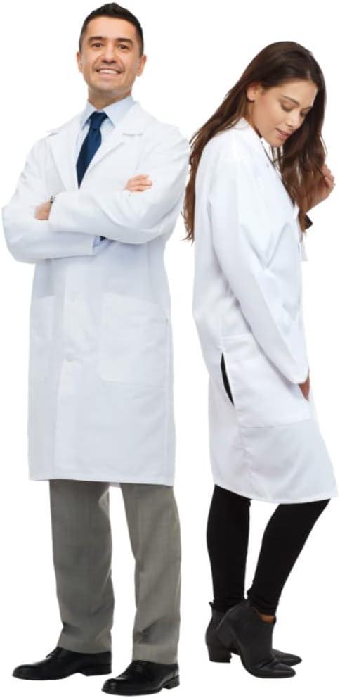 Dress Up America Lab Coat - Doctors White Lab Coat Costume for Adults - 3/4 Length Lightweight Lab Coats for Women and Men (Medium)