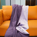 Waterproof Blanket for Bed Couch Sofa, Reversible & Reusable Cat, Dog Blanket Waterproof Washable, Small Water Resistant Blankets, Leakproof (40"x60", Deep Purple/Light Purple)