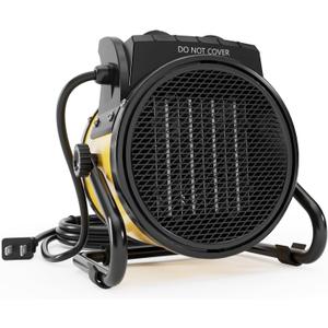 Outdoor Heaters for Patio, 1500W Electric Greenhouse Heater with 3S PTC Ceramic Fast Heating, Overheat Protection, 3 Modes for Outdoor, Patio, Greenhouse, Garage, Indoor, Yellow