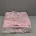 MACOPRO Foldable Utility Cart with Stair Climbing Wheels, Collapsible Rolling Crate with Telescoping Handle, Folding Shopping Trolley Handcart Grocery Book File Tool Teacher Storage Basket (Pink)