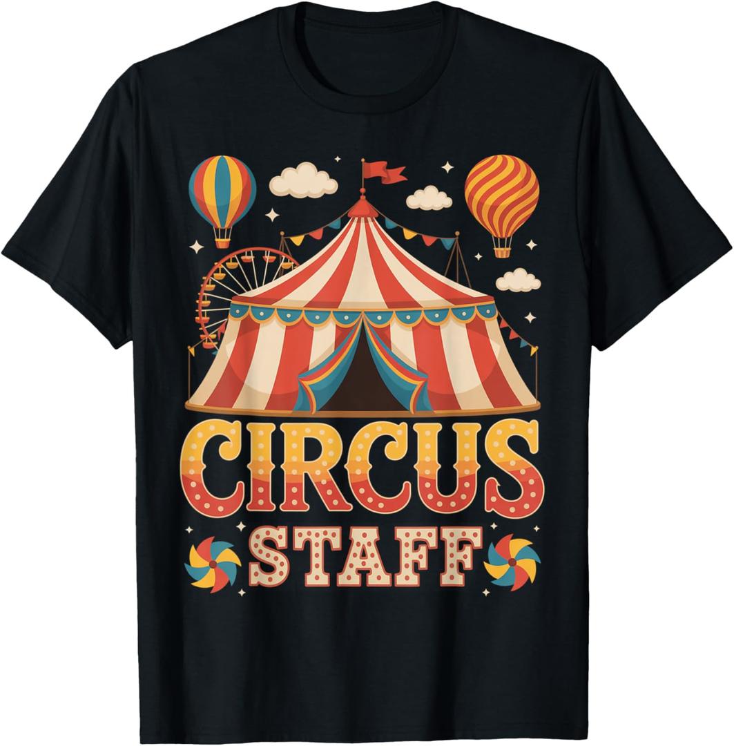 Circus Staff Event Costume Carnival Staff Crew Tent Party T-Shirt, S