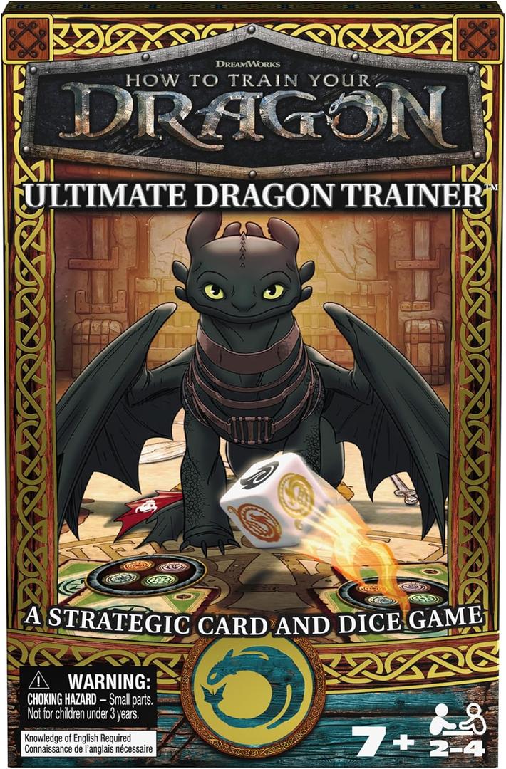 Spin Master Games, How to Train Your Dragon Ultimate Dragon Trainer Card Game, Cooperative Play, for Fans of HTTYD & Toothless, 2-5 Players, for Ages 7 & Up