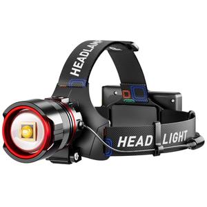 YUSEUB Rechargeable Headlamp 99000 High Lumens, Super Bright LED Head Lamp with Motion Sensor, 12 Modes, IPX7 Waterproof, 125° Adjustable, Zoomable Headlight for Adults, Camping, Cycling, Running