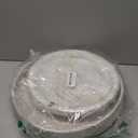 Romadedi Rustic Wooden Tray Candle Holder - Round Wood Decorative Pillar Candle Tray for Coffee Table Farmhouse Kitchen Countertop Organizer Home Decor Wedding Centerpiece, Distressed White