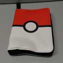 Card Binder 4 Pocket, Trading Card Holder Fits 400 Cards With 50 Removable Sleeves, Portable Collection Card Ablum, Game Card Case book With Zipper for Gift, Red (Large)