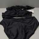 VIMPUNEC Womens High Waisted Bikini Sets Two Piece Swim Suits Tummy Control Bathing Suit Swimsuits (Medium)