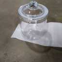 1 Gallon Glass Cookie Jar with Lid  Glass Jar with Lid - Airtight Food Storage Container for Cookies, Candy, Flour, Dog Treats  Clear Large Kitchen Jar for Pantry - Glass Containers with Lids