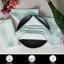 BEDDING CRAFT Set of 4 Hemstitch Pastle Blue Cloth Dinner Napkins 100% Linen - Soft Durable Washable -Ideal for Events Wedding Christmas Thanksgiving Newyear-Perfect Everyday Use Table Linen 18x18.