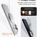 TORRAS Magnetic Slim Fit for iPhone 17 Pro Case 6.3 inch, Ultra-Thin, Compatible with MagSafe, Lightweight Matte Anti-Scratch Hard PC Cover Phone Case for iPhone 17 Pro OriginFit, Silver White
