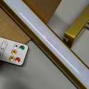 26" Wireless Picture Lights, Rechargeable Battery Art Display Light with Remote Control, Dimmable/Timer Off Dartboard Light, 3 Lighting Modes Full Metal Painting Display Lights (Gold-1 Pack)