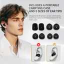 SilentNest Pro Noise Cancelling Sleeping Earplugs  Up to 50dB Enhanced Noise Reduction, Hearing Protection Earplugs for Side Sleepers & Noise Sensitivity | 10 Ear Tips & Travel Case