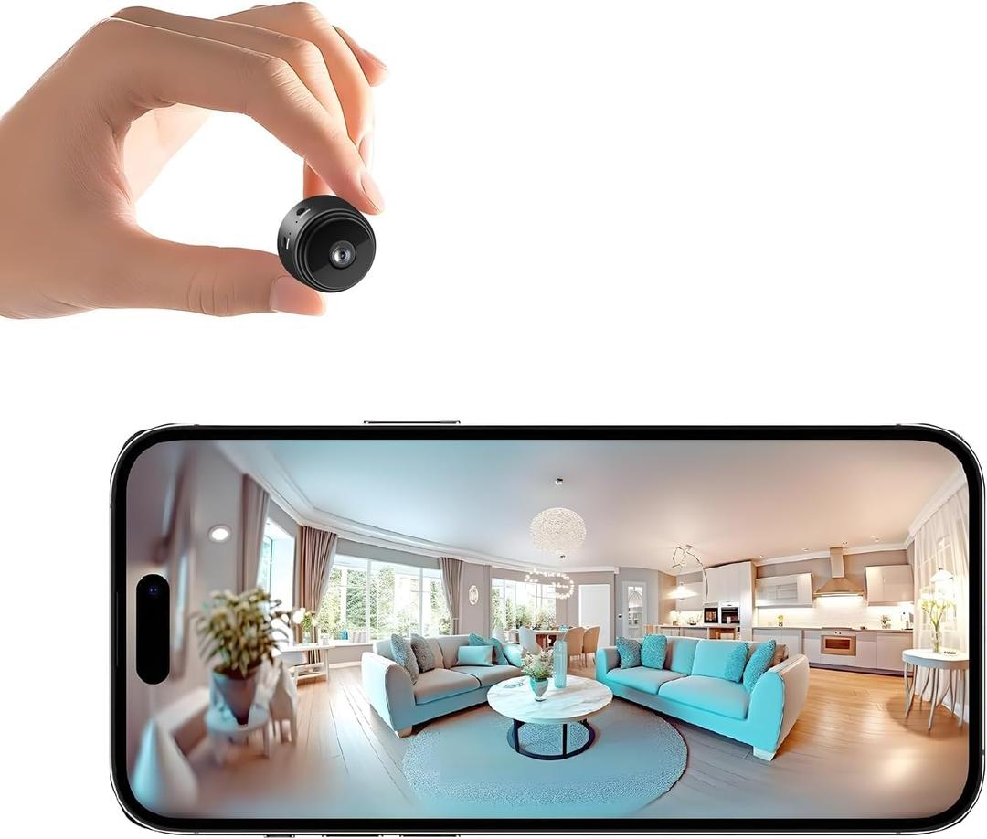 ELEFOCUS Spy Camera Hidden Camera,Nanny Cam Hidden Cameras,Micro Cameras Spy Wireless for Home,APP Control with Motion Detection and Night Vision