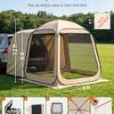 VEVOR Pop Up Screen House Tent, Portable Screened Canopy with Netting Sides, 6×6×7.2 FT