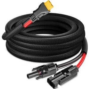 12AWG-10ft Advanced Solar to XT60 Charging Cable,Redesign Solar Panel Connector to XT60i Adapter Extension Wire for EF ECOFLOW RIVER DELTA Portable Power Station RV Solar Panel Solar Generator