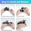 AMZDM Controller Grip for Oculus Quest 2 Accessories Grips Cover for VR Touch Controllers Covers Protector with Non-Slip Thumb Grips 1Pair Black