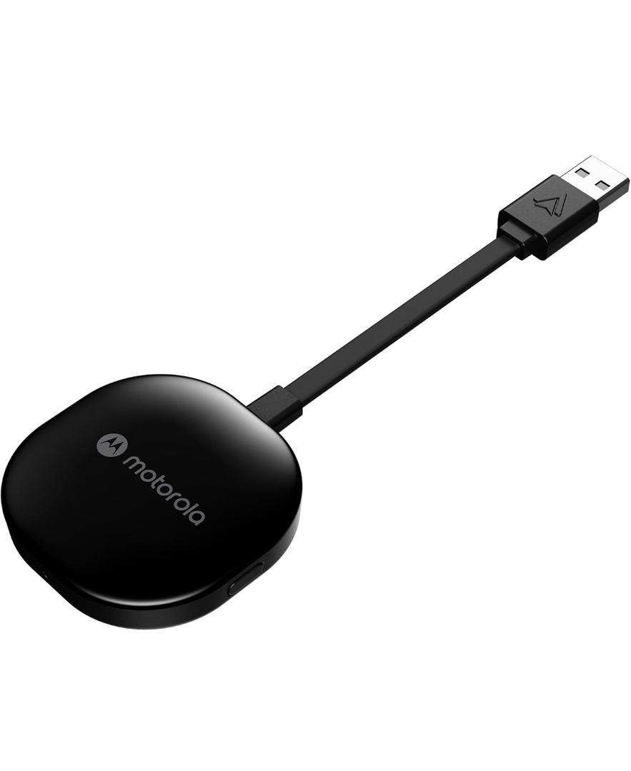 Motorola Sound MA1, The Only Google Authorized Wireless Android Auto Car Adapter, Smartphone to Screen Wireless Bridge Car Accessories, USB Type-A