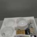 Mid Century Modern Black Semi Flush Mount Ceiling Lights 3-Light Frosted Globe Glass Black Chandelier Modern Light Fixtures Ceiling Light Fixture for Bedroom Living Room Entryway (Bulb Incl.)