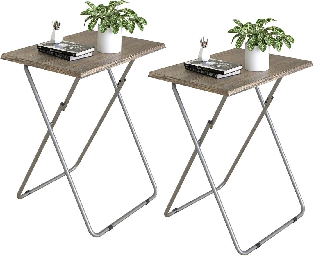 TV Tray Table TV Dinner Tray Set of 2,Eating Trays (3D,2PCS)