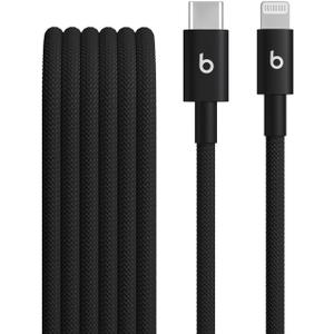 Beats USB-C to Lightning Woven Cable Fast Charging Durable/Tangle-Free Compatible Charger for Apple Devices w Lightning Ports (1.5 m, 5 ft) - Bolt Black