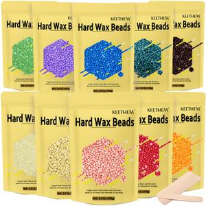 Wax Beads 2.2 lbs /1000gPremium Hard Wax Beads for Coarse Hair, Refill Wax Beads for Hair Removal and Sensitive Skin Women, Work on Face, Brazilian, Bikini, Body (Multi Color)