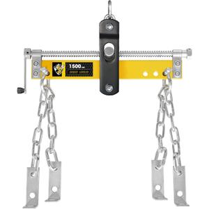 YELLOW JACKET Engine Load Leveler 1500lbs Steel Engine Hoist Shop Crane Accessory with Adjustable Handle