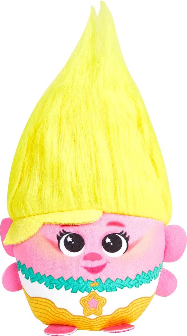 Mattel DreamWorks Trolls Band Together Hairmony Mixers Viva Plush Toy with Sound, 6-inch Soft Doll Inspired by the Movie, Interactive Harmonizing