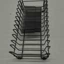 mDesign Steel Compact Dish Drying Rack w/Removable Cutlery Tray, Caddy, Dish Drainer, Rack for Kitchen Counter, Sink; Holds Dishes, Utensil, Board; Concerto Collection, Graphite Gray/Smoke Gray (Graphite/Smoke)