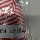 ZAXARRA Baby Christmas Sweatshirt Romper Striped Waffle Knit Jumpsuit Christmas Tree Embroidery Cute Boy Girl Holiday Outfit (Red)