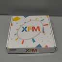 XFM Blue Wooden Wall Clock 10 Inch Silent Wall Clocks Battery Operated Framhouse Tree of Life Country Clock Decorative for Kitchen Living Room Bedroom Office