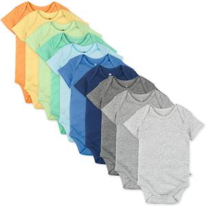 Honestbaby 10-Pack Short Sleeve Bodysuits One-Piece 100% Organic Cotton for Infant Baby Boys, Girls, Unisex (3-6 Months) Honestbaby 10-Pack Short Sleeve Bodysuits One-Piece 100% Organic Cotton for Infant Baby Boys, Girls, Unisex (3-6 Months)