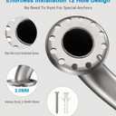 Grab Bar Bundle for ADA Compliance, Brushed Stainless Steel 1.5" Diameter 3-Piece Set (18", 36", 42") for Commercial Restrooms & Shower Safety Bars for Seniors with Knurled Grip