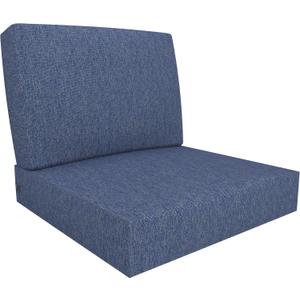 Covers & All Outdoor Deep Seat Cushion for Patio Furniture, 28.5 x 28.5 x 5 Inch High-Density Foam Patio Chair Cushion with Water-Repellent & UV-Resistant Cover, Tear-Resistant Seat & Back Cushion