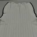 Saodimallsu Womens Summer Sleeveless Sweaters Vest Slimming Crewneck Cable Knit Ruffle Sweater Tank Tops Casual Work Tops Grey, Large