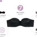 Bali Women's One Smooth U Strapless Bra, Ultimate Stay in Place, 7-Way Multiway Underwire Bra, Full Coverage (Beige, L) 36DD