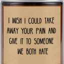 KAAYEE Get Well Gifts for Women Men, Get Well Soon Gift for Women After Surgery, Encouragement Inspirational Gifts for Women Friends Sister Mom, Get Well Lavender Natural Soy Wax 7OZ Scented Candles (Brown)