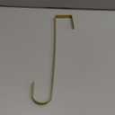 12" Metal Wreath Hanger for Front Door Non-Scratch, Damage-Free Wreath Hanger Heavy Duty, Over-the-Door Hooks for Hanging Welcome Sign, Wreath Holder for Easter, Halloween, Fall, Christmas Decorations (Gold)