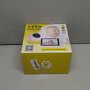 Ellie Pro Baby Monitor with Camera and Audio,5'' IPS 2K UHD Resolution,6000mAh Battery, Remote Pan-Tilt-5X Zoom, 2-Way Talk,No WiFi, Night Vision, Virtual Fence 24hr Play Back and 1000ft Range (Yellow1)