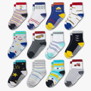 Evercute Toddler Girls Grip Socks 12 Pack Boys Non Slip Socks for Kids Anti Skid