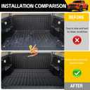 Truck Bed Mat for 2024 2025 2026 Toyota Tacoma 5FT Bed Liner All Weather Protection Bed Cargo Mat Pickup Car Accessories(for 24-26 Tacoma 5FT)