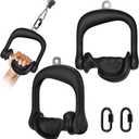 BeneLabel D Handle Cable Attachment, Cable Attachments for Gym, Non-Slip and Comfortable Grip, Solid Aluminum Alloy Handle, Suitable for Home and Gym