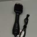 Blow Dryer Brush Straightener, Detangling Straightening Smoothing in One Step, Reduce Frizz More Shiny for Salon-Quality Smooth Straight Hair Dryer Brush (Black)